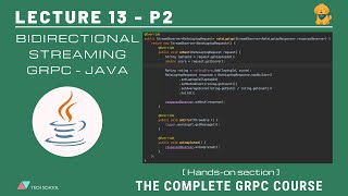 gRPC 132 Implement bidirectionalstreaming gRPC  Java [upl. by Venu]