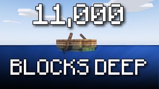 The DEEPEST Ocean in the World in Minecraft [upl. by Airol]