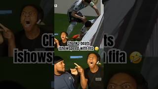 Chunkz beats ishowspeed with fifa 🤣 ishowspeed chunkz shorts [upl. by Eniamreg242]