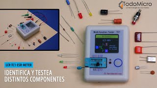 Tester multifunción TC1 para identificar y diagnosticar componentes electrónicos [upl. by Yeneffit]