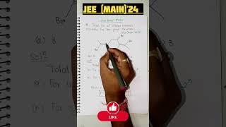 💪 JEE Main24 PYQ  no of Stereo isomers 🔥🔥🔥shorts iitjee jeemains boards [upl. by Sihun810]