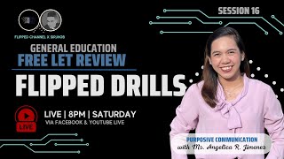 Purposive Communication  GEN ED LET REVIEWER  FlippED DRILLS 0016 [upl. by Ttirb]