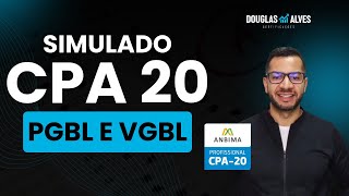 Simulado ANBIMA Previdência Privada PGBL e VGBL  CPA 10 CPA 20 e CEA [upl. by Maidy]