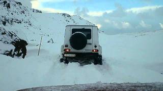 Mercedes G wagon in snow [upl. by Shiau]