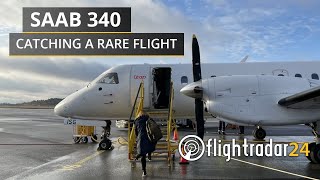 Flying a rare Swedish prop a trip on the Saab 340 [upl. by Annenn]