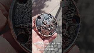 US Navy SeaBees Custom Timing Cover for HarleyDavidson Motorcycles [upl. by Nnaytsirk]