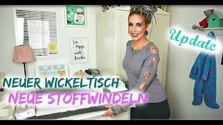 Unser WICKELTISCH mit STOFFWINDELN  Update nach 8 Monaten [upl. by Granthem332]