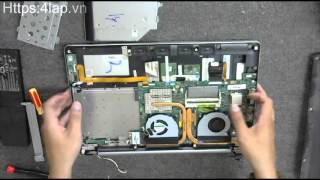 Asus N550J N550JV N550JK Disassembly and fan cleaning [upl. by Feil]