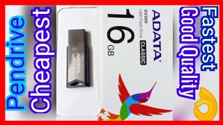 PENDRIVE ADATA  Cheapest Fastest Good Quality  UNBOXING and REVIEW [upl. by Hsemin]