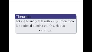 Density of Rational Numbers in R [upl. by Neerahs]