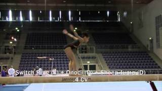 Victoria Nguyen Dream Beam Routine [upl. by Perzan]