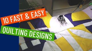 🏅 🥳 10 Fast amp Easy Quilting Designs  Finish Your Quilt [upl. by Freiman]