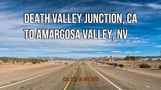 4K Full video Death Valley Junction California to Amargosa Valley Nevada short and straight [upl. by Beyer]