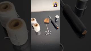 How to stitch shoes at home  DIY  easy way  Tommy Hilfiger Using Sewing Awl hand sticher [upl. by Springer303]