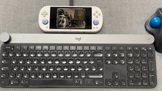 TrimUI Smart Pro  PortMaster tests with keyboard [upl. by Rosalynd]