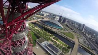 80m Abseil down the ArcelorMittal Orbit [upl. by Sakmar8]