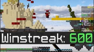 bedwars 600 winstreak meets fly hacker [upl. by Nored]