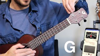 How to tune a UKULELE for total beginners [upl. by Atteuqnas69]