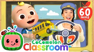 Learning First Words with Wheels on the Bus  CoComelon Classroom For Kids with Ms Appleberry [upl. by Lebasiairam502]