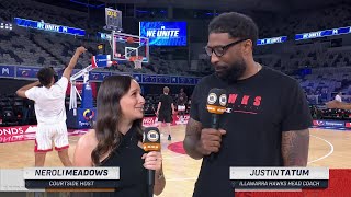 Justin Tatum pregame interview  Playoffs Game 3 NBL24 [upl. by Zaneta]