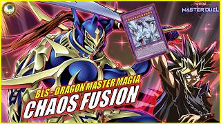 BLUEEYES CHAOS DRAGON MASTER MAGIA 🔱 w Black Luster Soldier  RITUAL ART YuGiOh MASTER DUEL [upl. by Ellivnarg508]