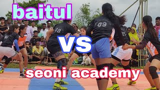 baitul 💥vs seoni academy💫 semifinal kabaddi🧡 match seonikabaddiadda [upl. by Auqemahs]