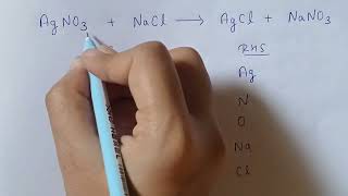 How to balance AgNO3  NaCl  AgCl  NaNO3 [upl. by Ailito174]