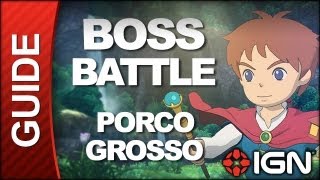 Ni No Kuni  Boss Battle Strategy Porco Grosso [upl. by Nuawtna360]