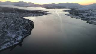 Landing at Tromso Airport on Scandinavian Airlines [upl. by Juni]