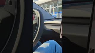 Model 3 Tesla Parking By Itself At Gamma 😱🤩 cars tesla electriccar autopark shorts feed [upl. by Nitsew]