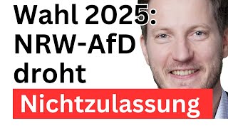 Mitglieder Betrug in der NRWAfD Folgen für Wahl 2025 [upl. by Aydiv469]