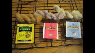 How to Dye Yarn with Tea [upl. by Tynan415]