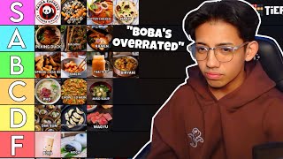 RANKING ASIAN FOOD Tier List  Hot Takes [upl. by Heise]