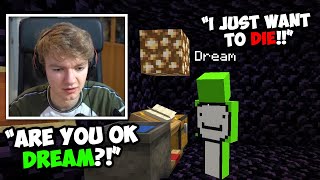 Tommy visits Depressed Dream in Prison  Dream SMP [upl. by Gebler699]