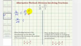 Ex3 Division Involving Fractions  Compare Alternative and Traditional Methods [upl. by Acirtal]