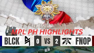 Tagalog MPL PH HIGHLIGHTS FANTIC ONIC VS BLCK  GAME 2 WEEK 2 [upl. by Eneloj]