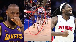 Isaiah Stewart Wants To Fight Lebron After This Block  LA Lakers Weakness Exposed By The Pistons [upl. by Bruno]