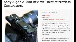 Sony Alpha A6000 Review  Best Mirrorless Camera 2014 [upl. by Tarton]