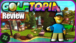 Golftopia Review Test  SciFi Golf in bunt  SimGolf or Golf Tycoon DeutschGermanmany subtitles [upl. by Zipporah]