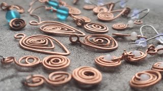 Easy Wire Earring Designs for Beginners [upl. by Nonnaihr]