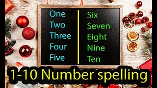 110 Number Spelling in English One to Ten Number spelling 1100 Numbers spelling  Learn 365 [upl. by Nylaret771]