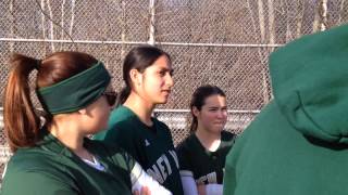 New Dorp freshman Gabby Salvador throws a perfect game in high school debut [upl. by Atnauqal102]