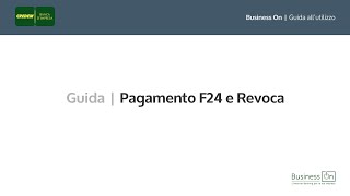 Credem Business On  Pagamento F24 e Revoca [upl. by Brouwer]