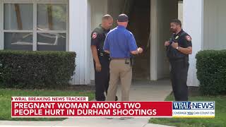 Pregnant woman amp man shot during domestic dispute in Durham [upl. by Ahsitam191]