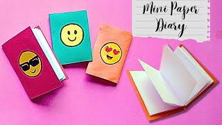 How to make a diary with just one sheet  DIY hand made cute stationery  Emoji diary [upl. by Efar]