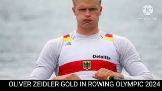 Oliver zeidler gold  Oliver zeidler rowing Olympic 2024  Rowing Olympic 2024 [upl. by Abra]