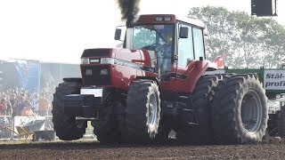 Case IH Magnum 7110 aka quotRED THUNDERquot Pulling The Heavy Sledge Down the Lane  Tractor Pulling [upl. by Darius859]