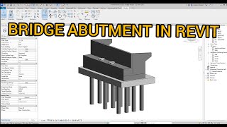 Bridge Abutment in Revit [upl. by Aifos817]