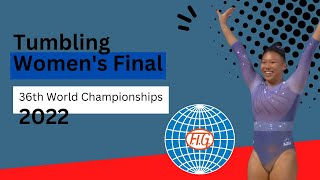 Full 2022 World Championships Tumbling Women’s Team Final  gymnasticschannel tumbling [upl. by Etteneg]