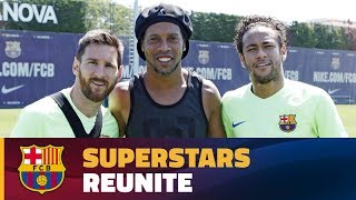 Ronaldinho makes a surprise visit [upl. by Eniger79]